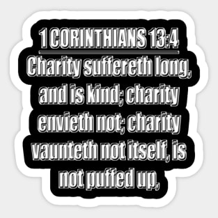 Bible Verse 1 Corinthians 13:4 Sticker